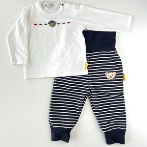 Steiff Two Piece Baby Boys Bear Jogger Set size 3-6M